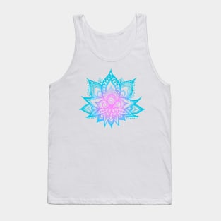 Pastel Vibes Lotus Flower Mandala Tank Top